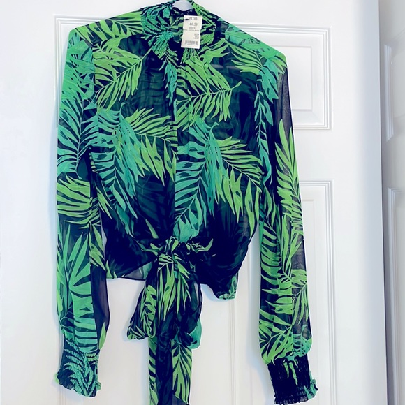 Akira Sheer Blouse - Picture 1 of 3